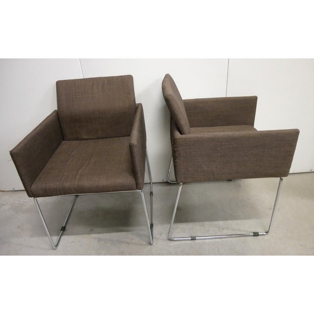 Vintage Italian Modern Armchairs in Metal, 1980s, Set of 2 For Sale - Image 6 of 15