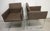 Vintage Italian Modern Armchairs in Metal, 1980s, Set of 2 For Sale - Image 6 of 15