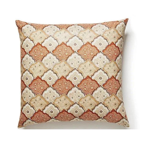 Traditional The House of Scalamandré Akira Pillow, Cognac For Sale - Image 3 of 3