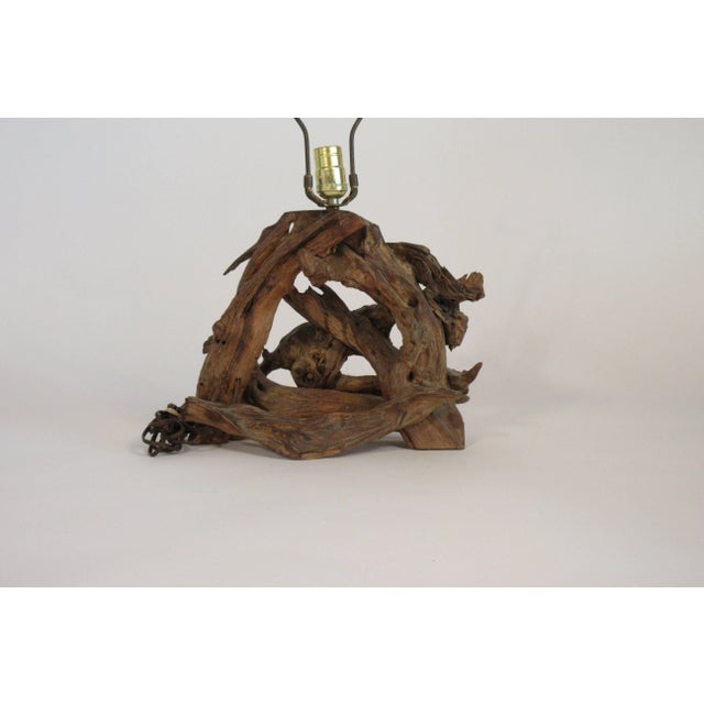 1960s Drift Wood Lamp For Sale In New York - Image 6 of 9