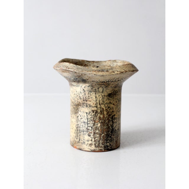 Vintage Handmade Studio Pottery Candle For Sale - Image 12 of 17