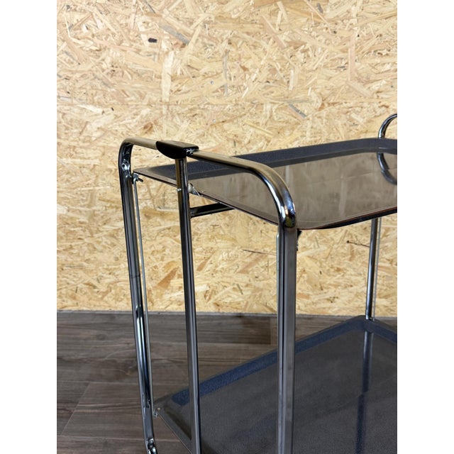 1970s Vintage Space Age Serving Trolley in Metal and Plastic, 1970s For Sale - Image 5 of 15