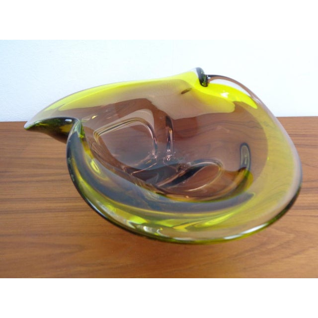 Large Sommerso Murano Glass Bowl, Italy, 1960s For Sale - Image 4 of 18