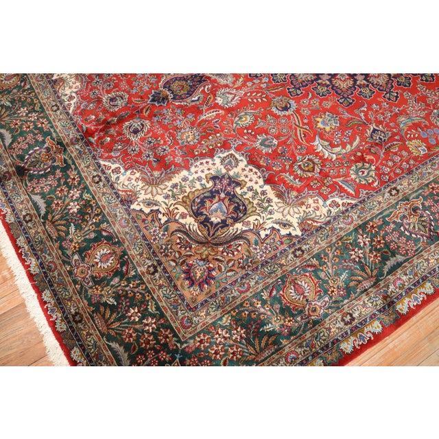 Persian Mid 20th Century Traditional Persian Tabriz rug no.4082 For Sale - Image 3 of 11