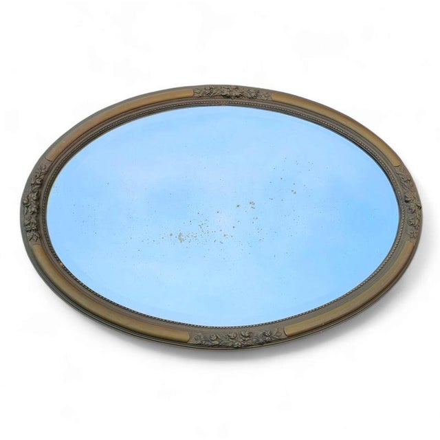 Oval Mirror / plaster / wood / 1930s Height 100Width 70Depth 5 cm