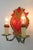 Vintage Italian Lovebirds Florentine Wall Lamp, 1970s For Sale - Image 6 of 9