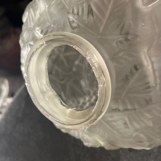 1920s Espaivet France Art Deco Acid Etched Glass Vase For Sale - Image 9 of 11