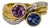 Late 20th Century Keith Davis Sapphire Bipass Ring, Size 5 For Sale