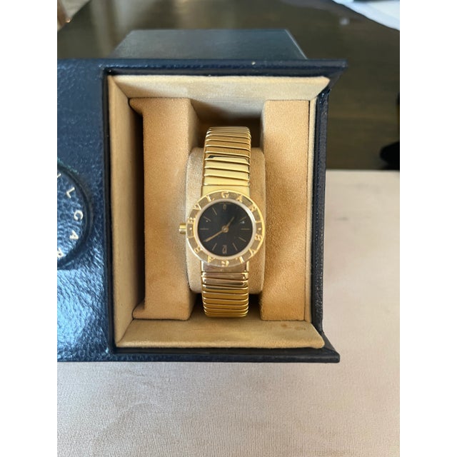 Modern 1990s Bulgari Tubogas 18k Yellow Gold For Sale - Image 3 of 8