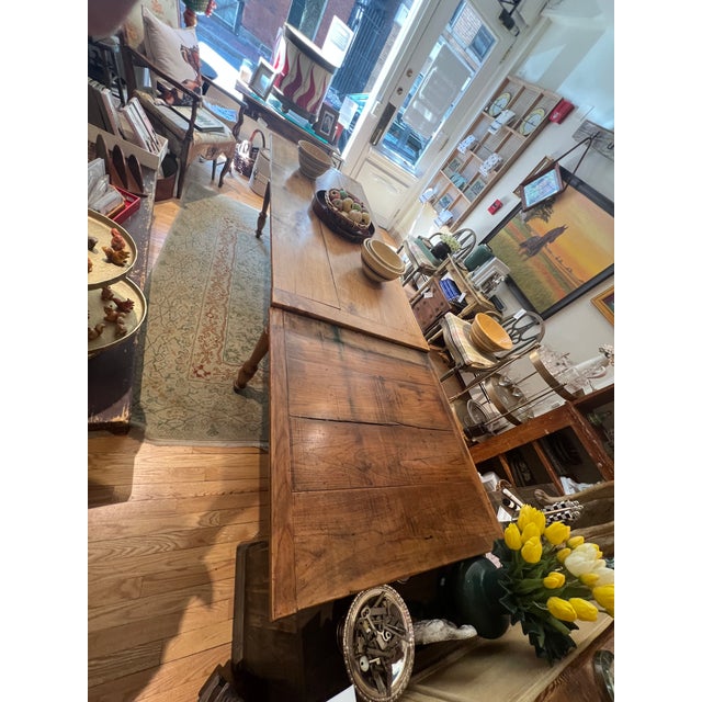 19th Century Antique Maple Farmhouse Table For Sale - Image 11 of 11