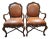 Pair of Large Venetian-Style Walnut Armchairs by Therien Studio Workshops For Sale