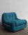 1970s Italian Tubular Lounge Chairs in Blue Bouclé — A Pair For Sale - Image 10 of 12