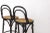 Black Set of Vintage Italian Bentwood Bar Stools with Vienna Cane Seats, 1990s For Sale - Image 8 of 10