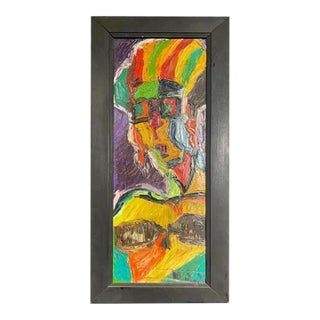 Mid-Century Florentine Oil Painting on Board – Italian Vintage Art For Sale