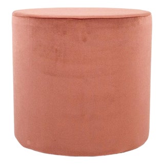 Remi Mauve Velvet Round Stool For Sale