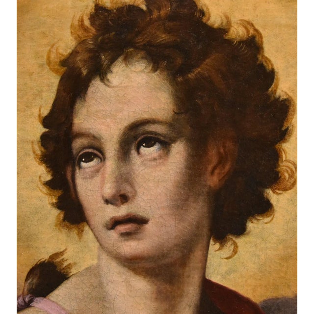 Baroque Florentine School Artist, St. John the Baptist, 1500-1600, Oil on Canvas For Sale - Image 3 of 16