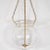 Contemporary Early 21st Century "Fishbowl" Glass & Brass Pendant 1 For Sale - Image 3 of 10
