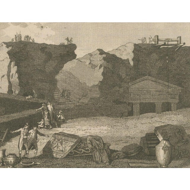 Paper Bertuch, an Ancient Theatre and Archaeological Excavation, 1800, Engraving For Sale - Image 7 of 9