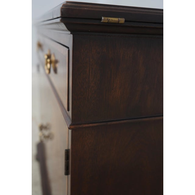 Henredon Aston Court Mahogany Flip Top Server For Sale - Image 13 of 18