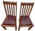 Arts & Crafts Antique Oak Side Chairs Set of Two Arts & Crafts Carved Spindle Back Vinyl Seats For Sale - Image 3 of 10