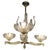 Art Deco Italian chandelier by Ercole Barovier, 1940. This piece is attributed to the mentioned designer/maker. It has no...