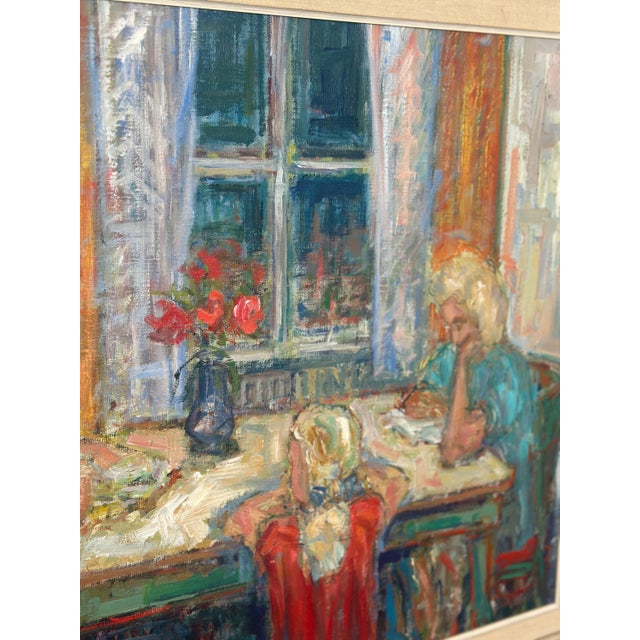 Eric With, Family, 1950s, Oil on Canvas, Framed For Sale - Image 16 of 18