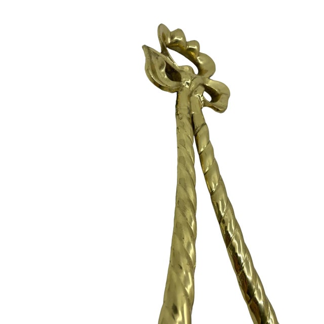 Vintage Brass Bow Decorative Wall Accent For Sale - Image 4 of 9
