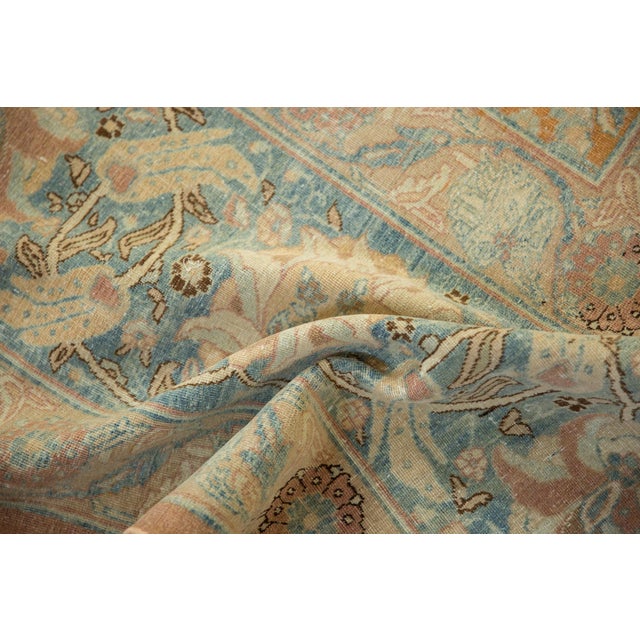 Shabby Chic Vintage Distressed Tabriz Carpet - 10'4" X 18'4" For Sale - Image 3 of 12