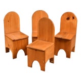 Vintage Swedish Style Children’s School Chairs—Set of 4 For Sale