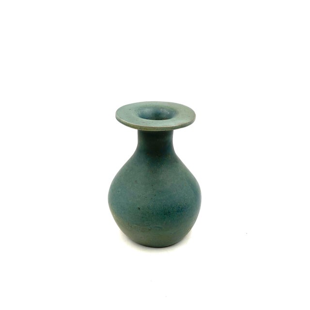 Mid-Century Light Blue Ceramic Vase, 1960s For Sale - Image 15 of 18