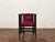 Hungarian Secessionist Lounge Armchairs in Burgundy Velvet with Black Lacquered Frames, 1920s, Set of 2 For Sale - Image 4 of 5