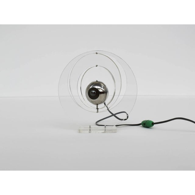 Mid-Century Modern Satellite Table Lamp by Yonel Lebovici, 1965 For Sale - Image 3 of 10