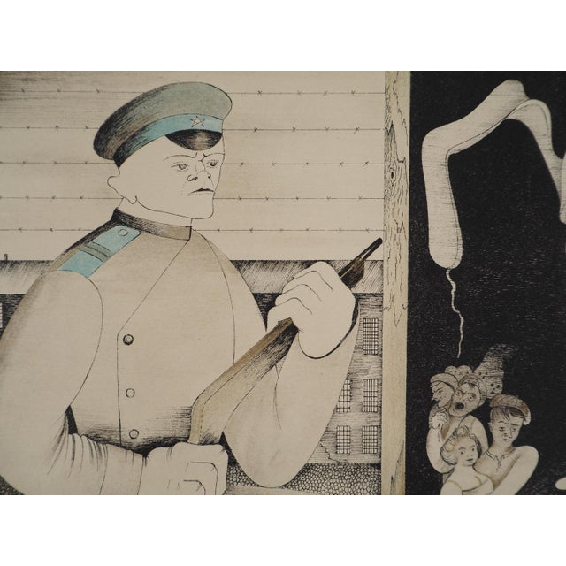 Modern Mikhail Chemiakin, the Guard, 1980, Lithograph For Sale - Image 3 of 5