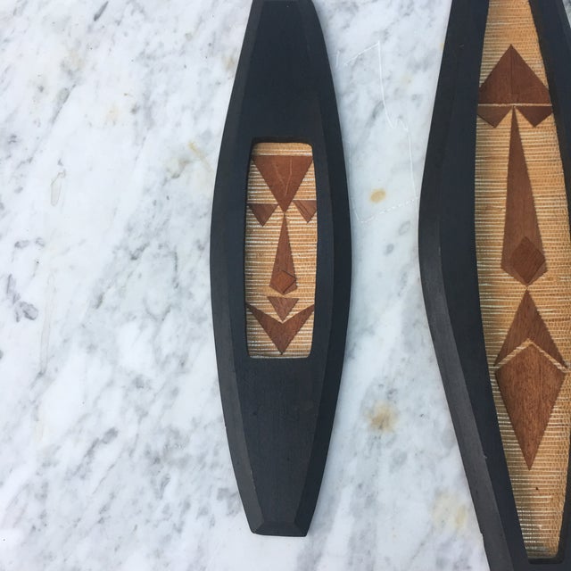 House of RanSu Also Ran Su Tiki Faces Wall Art Set of 3 Chairish