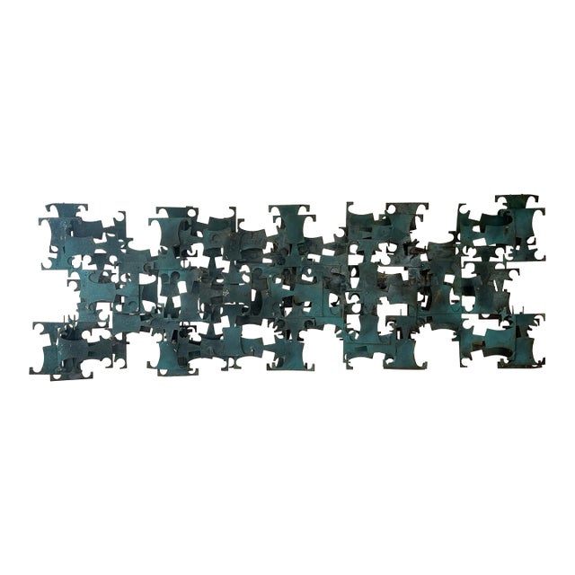 Mark Weinstein Multidimensional Brutalist Metal Wall Sculpture For Sale