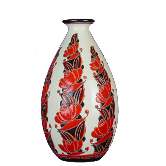 Prototype Vase by Leon Lambillotte for Boch Freres Keramis, 1926 For Sale - Image 3 of 3