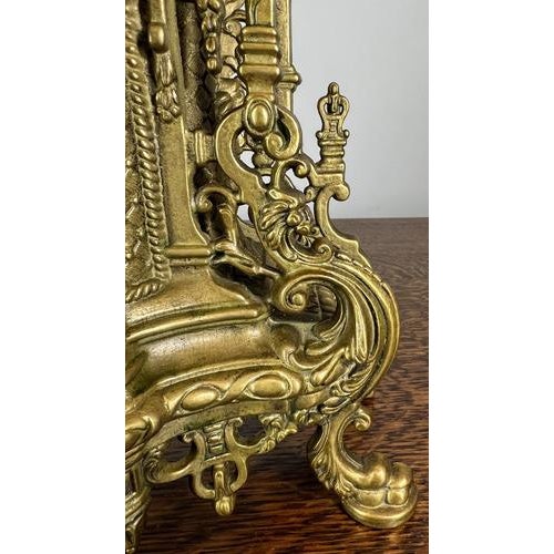 Metal Vintage French Style Decorative Ornate Table Mantel Clock For Sale - Image 7 of 14