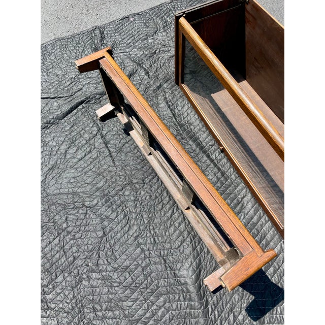 Antique Barrister Bookcase in Quarter-Sawn Oak Attributed to the Gunn Furniture Company For Sale - Image 11 of 12