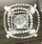 Metal French (4) Light Rock Crystal Beaded Chandelier C. 1930's For Sale - Image 7 of 11