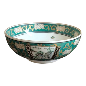 Vintage Hand-Painted Japanese Porcelain Imari Bowl