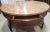 Weiman 1960s Weiman Heirloom Hollywood Regency Mahogany and Satinwood Carrara Mable Top Coffee Table For Sale - Image 4 of 12