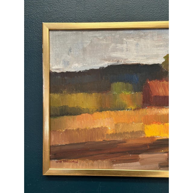 Mid-Century Modern Olle Rhönnstad, Landscape, 1960s, Oil on Canvas, Framed For Sale - Image 3 of 18