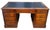 American Vintage American Regency Style Tooled Leather Top Writing Executive Desk For Sale - Image 3 of 15