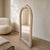 1980s Postmodern Tessellated Stone Arched Wall Mirror For Sale - Image 4 of 18