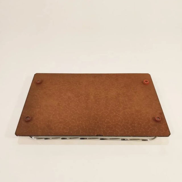 Silver Art Deco French Tray, 1930s For Sale - Image 8 of 9