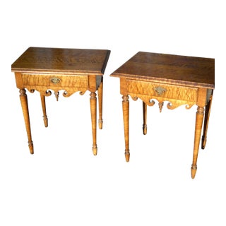 Antique Side Tables / Pair / Swedish For Sale