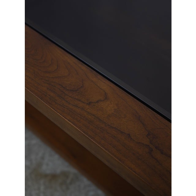 Stickley Mission Cherry Glass Top Coffee Table For Sale - Image 10 of 13