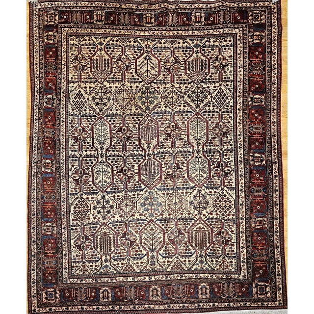Early 20th Century Vintage Persian Joshegan Room Size Rug, Hand-Knotted Wool, 1920s For Sale - Image 5 of 12