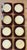 Mid-Century Modern Mid Century Acrylic and Raffia Coaster in Metal Holder For Sale - Image 3 of 6