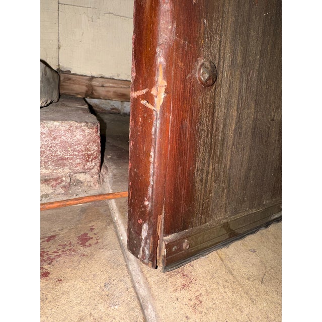 Incredible Rare 1920’s Hand-Carved Spanish Galleon Front Door With Speakeasy For Sale - Image 9 of 12